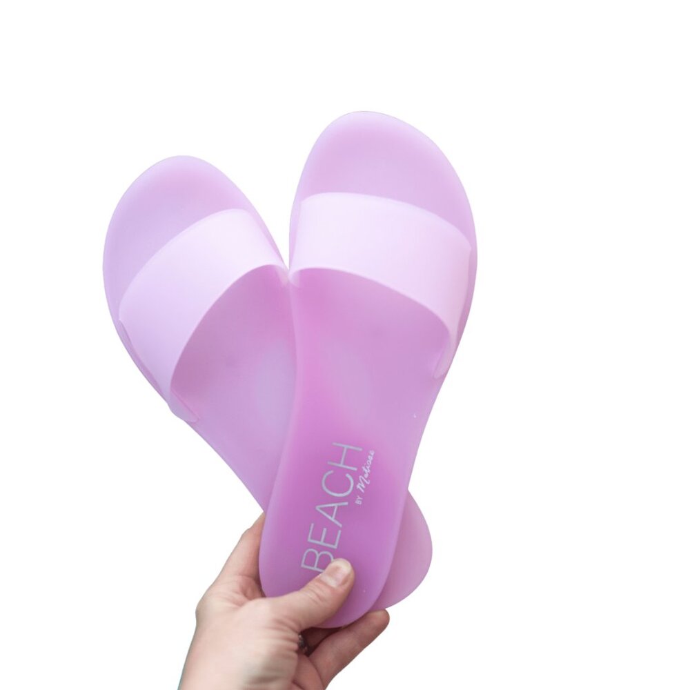 Beach by Matisse Women's Light Pink Jelly Slide Sandal NWT